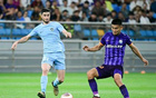 深圳新鵬城勝天津津門虎，杜加利奇頭球制勝。