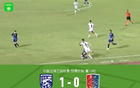武漢B隊勝廣州隊，何鑫杰破門，科如拉染紅。