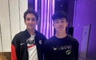 中國香港賓紀文與王鈺棟合影后道歉