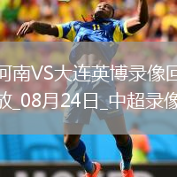08月24日中超第22輪河南vs大連英博全場錄像